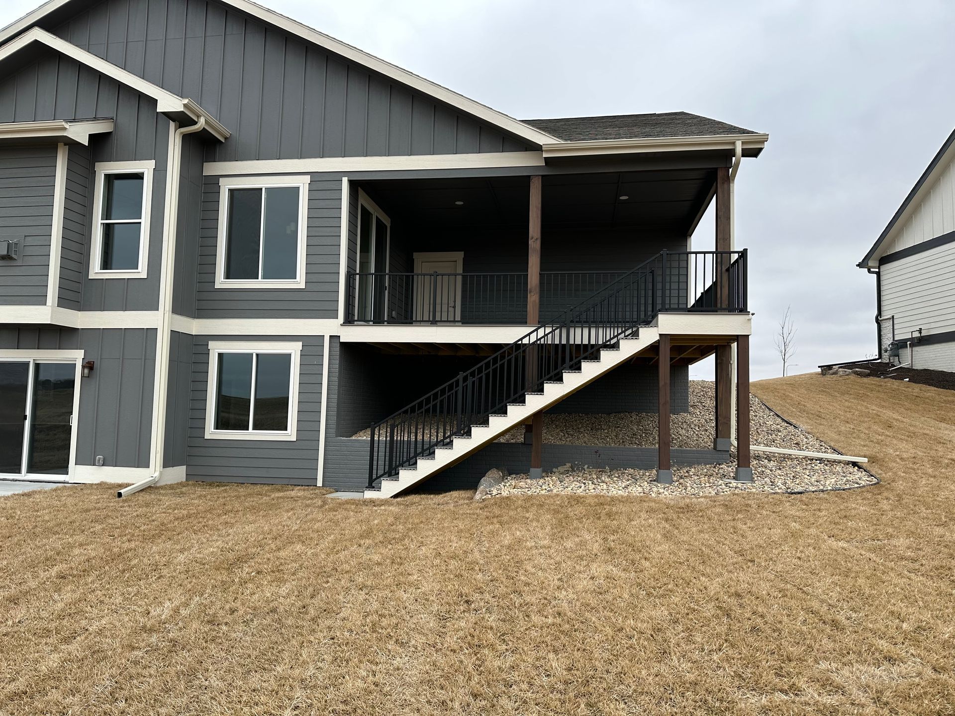 Great custom deck build by Carey Contracting in Papillion NE